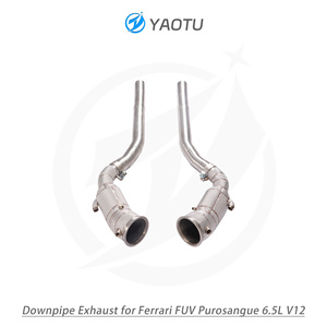 Tubo de <span class=keywords><strong>Escape</strong></span> de Flujo <span class=keywords><strong>Libre</strong></span> YT con Convertidor Catalítico de 3 Vías, OPF y Aislamiento para Ferrari FUV Purosangue 6.5L V12 Auto Deportivo - Product Image 4