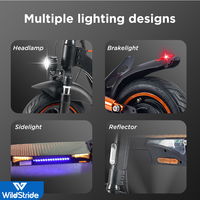 Trottinette électrique pliable WildStride, étanche, longue portée, deux roues, moteur sans balais, batterie au lithium, contrôle par application, grande autonomie