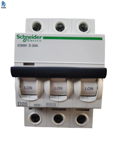 Interruptor de Circuito en Miniatura IC65N 3P D20, Interruptor de Sobrecarga, Interruptor de Bajo Voltaje, 3 Polos, 20A, Curva D - Product Image 1