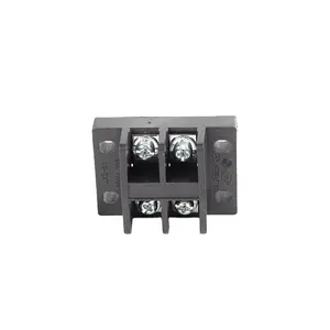 Electrical terminal block 4 position dual row terminal strip with 600V 30A fixed terminal board connector