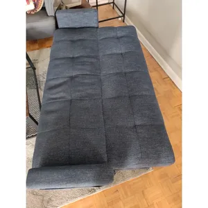 Divano letto Structube Lois trapuntato 86 cm x 201 cm x 91 cm - Blu - Product Image 2