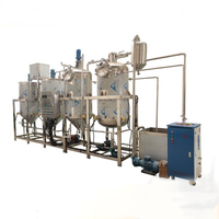 Ligne de production commerciale de machine de raffinage d'huile d'arachide de palme d'arachide de soja brut de tournesol