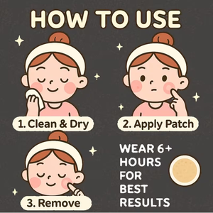 Parches Hidrocoloides Portátiles para Eliminar Granos, Personalizados, Lindos, Impermeables, con Colágeno y Vitamina C, para el Acné y las Espinillas, con Forma de Estrella, para Todos - Product Image 3