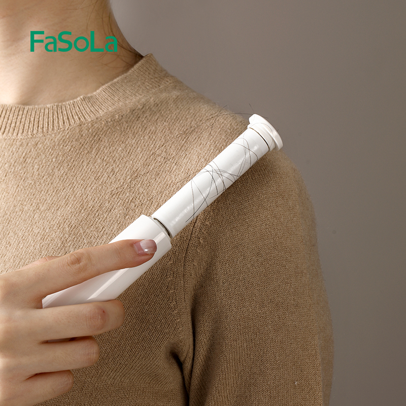 FaSoLa Portable Mini Clothing Lint Roller for Vercoats Woolen Clothes Static Electricity Grooming Brush for Pet Hair