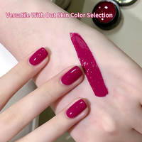 OEM 5ml Dragon Fruit Color Prune Sauce Vernis à ongles en gel UV en conserve avec logo Purple Gel Polish Series