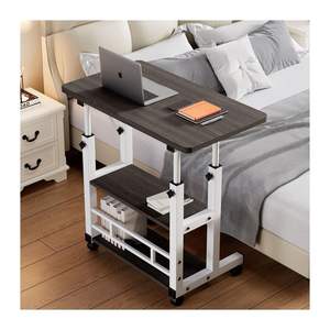 Hölzerner Lazy-<span class=keywords><strong>Desk</strong></span>, einfacher, beweglicher, faltbarer Lern- und Ess-Computertisch mit Höhenverstellung - Product Image 1