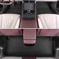 Pour BYD Seal DMI EV Custom Fit Accessoires de voiture Tapis de sol Intérieur Tapis de coffre en cuir Matériau ECO pour siège avant et arrière Bleu