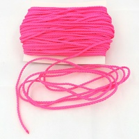 CR012 Fournisseur Fabricant Cordon Néon Rose Tressé 8 Brins 3mm pour Cordon de Serrage