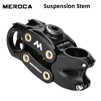 Stem Suspensi Sepeda Gunung MEROCA 7 Derajat 90mm untuk Bersepeda Off-Road, Touring, dan Jalan Berbatu, Peredam Guncangan dengan Empat Sambungan