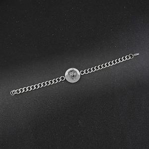 Accesorios de Joyería Hip Hop Punk, Cadena de Acero Inoxidable con Diseño de Cabeza de León, Chapado en Plata, Pulseras de Moda para Hombre - Product Image 4