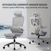 Fauteuil de Direction Moderne Rembourré en Gros, Chaise de Bureau Inclinable en Maille Respirante avec Accoudoirs Réglables et Hauteur Ajustable en Aluminium