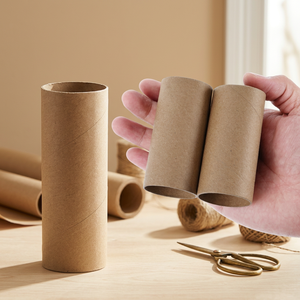 Premium Moisture Resistant Heavy Duty Brown Kraft Paperboard Factory Direct Wholesale <b>Tissue</b> Roll <b>Paper</b> Core For Toilet - Product Image 1