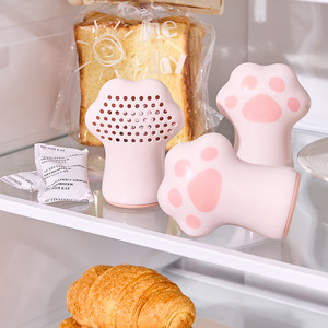 Cat Paw Refrigerator Deodorizer With Activated Charcoal Replaceable Refill Packs Fresh Air Odor Absorption - Product Image 1