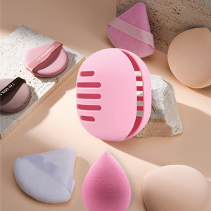 Dual-Sided Breathable Silicone Beauty Rack Classic Style Double-Sided <b>Sponge</b> <b>Holder</b> for Travel or Daily Use - Product Image 4