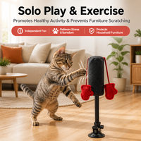 Vente en gros de jouets interactifs pour chats : Gants de boxe innovants à ventouse et sacs de frappe d'intérieur