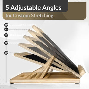 Tabla elástica inclinada de madera ajustable para cuerpo, Fitness, tabla inclinada, rodillas, tobillo, talón, pies, pierna, entrenamiento de potencia, camilla de pantorrilla - Product Image 3