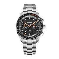 Montres de plongée en acier à quartz lumineuses, affichage 24 heures, modèles similaires, personnalisables en usine pour marque privée
