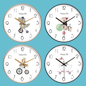 Reloj <span class=keywords><strong>de</strong></span> Pared Infantil <span class=keywords><strong>de</strong></span> 20CM (8 Pulgadas) con Diseño <span class=keywords><strong>de</strong></span> Dibujos Animados, Analógico, Silencioso, <span class=keywords><strong>de</strong></span> Cuarzo, para Sala <span class=keywords><strong>de</strong></span> Estar y Dormitorio - Product Image 1