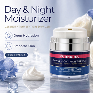 Crème hydratante visage jour et <span class=keywords><strong>nuit</strong></span> en gros, raffermissante, liftante, <span class=keywords><strong>anti</strong></span>-rides et ridules, au collagène, rétinol, cellules souches végétales et niacinamide 50g - Product Image 2
