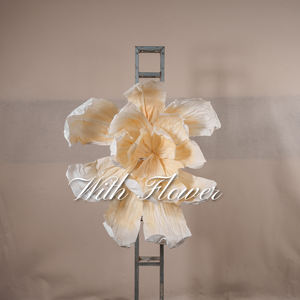 Sıcak Kayısı-Beyaz Gradyan Dev Kağıt Sanat Çiçekleri Düğün Dekorasyonu için Düğün Kağıt Çiçekleri Yapay Çiçekler - Product Image 2