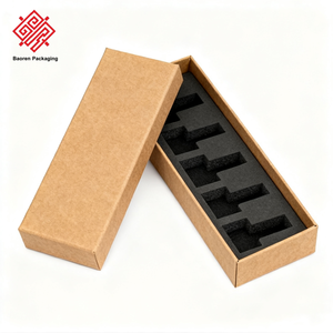 Cajas de embalaje de papel Kraft personalizadas Baoren, fabricante de botellas de esmalte de uñas, cajas de revestimiento de Arte de exhibición al por mayor con tapas - Product Image 6