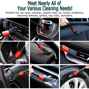 <span class=keywords><strong>SS</strong></span>, 5 uds., cepillo para detalles de automóviles, cepillos de limpieza automática, Herramientas de limpieza de detalles automáticos, accesorios de lavado de coches, embalaje de caja negra - Product Image 5