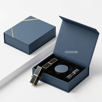 Servicio OEM del Fabricante, Caja de Regalo de Cosméticos para el Cuidado de la Piel con Lámina Dorada, Empaque Magnético de Lujo con Inserto de Terciopelo