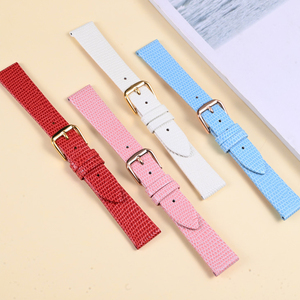 Bracelet de montre en cuir véritable HUANLONG, bracelet luxueux et respirant avec boucle en acier inoxydable réglable, design à libération rapide - Product Image 5