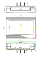 50016 Boîtier ABS mural, connexion de données et capteur IOT Boîtier supérieur Conception de boîtier en plastique