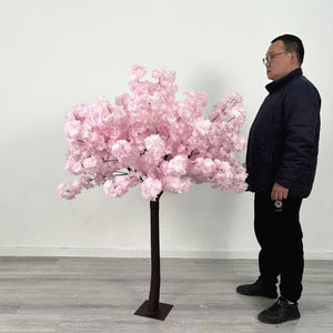 Árbol de Flores de Cerezo Rosa Artificial de Seda, Alta Simulación, Ecológico, Decoración Interior para Bodas y Año Nuevo, Tamaño Personalizable - Product Image 1