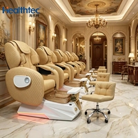 Fauteuils de pédicure SPA électriques de luxe de grande taille avec fonction massage et cuve de spa pour les pieds à eau automatique