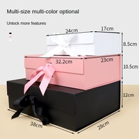 Boîte d'aspiration magnétique de type livre pliable personnalisée petit stock de lots de boîte cadeau UV avantage ruban transfrontalier disparaissant