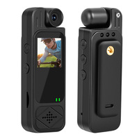 Mini caméra corporelle 4K 1080P portable WiFi à clipser, enregistreur d'action avec vision nocturne infrarouge, caméra vidéo portable pour le cyclisme