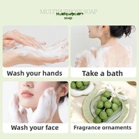 Set Hadiah Sabun Anggur Kristal Sabun Buah Buatan Tangan Sabun Minyak Esensial Pembersih Rumah Tangga Aroma Tahan Lama Untuk Tangan dan Wajah