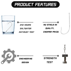 Factory Wholesale O'Shaughnessy Forged <strong>Hooks</strong> High Carbon Steel 34007 Extra Strong Inline Long Shank For Saltwater Boxed <strong>Set</strong> - Product Image 3