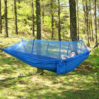 Parasol Dormir Moderne Camping En Plein Air 210T Nylon Balançoire Moustiquaire Hamacs Pour Camping Voyage Randonnée Plage Double