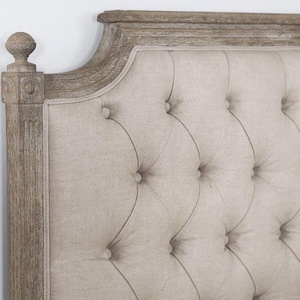 High Quality Furniture Bedroom Sets <strong>Vintage</strong> French king <strong>Bed</strong> Wood Oak Tufted Sleigh <strong>Bed</strong> <strong>Frame</strong> - Product Image 4