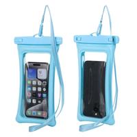 Étui de téléphone portable flottant transparent à double couche Bangbobi exclusif, à suspendre au cou, en PVC, avec écran de 7,7 pouces, étanche