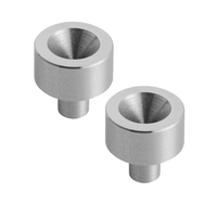 Boutons de meuble classiques personnalisés en forme de vague, en acier inoxydable, avec broches de connexion combinées pour meubles, attaches pour meubles