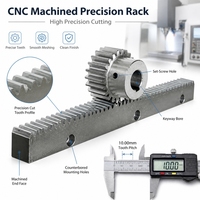 Crémaillère et pignon usinés CNC sur mesure M1-M4 hélicoïdaux droits en acier inoxydable et nylon, haute précision, service OEM ODM sur mesure