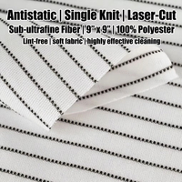 WIPESTAR Lingettes antistatiques en polyester 9"x9" Classe 100, sans peluches, pour salles blanches, pour essuyer les composants électroniques sensibles