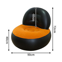 Personnalisé paresseux en forme de L gonflable extérieur pompe à air salon canapé-lit gonflable film chaise canapé adulte Relax ensemble de sièges pour adulte