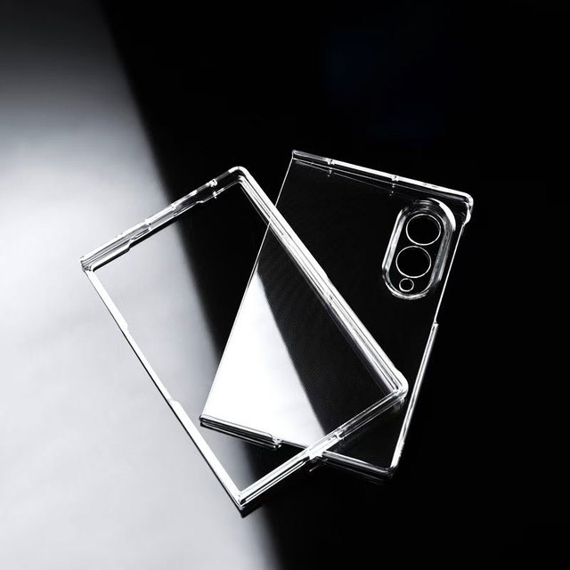 Raw Empty Transparent Hard PC Cover for Samsung Z Fold8 Ultra Plain Clear Plastic Case for Zflip8