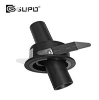 GUPO 2*9W Double tête 360° °   Spot encastré à cavité profonde réglable, anti-éblouissement, noir-blanc, lampe LED intégrée