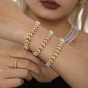 <span class=keywords><strong>Collier</strong></span> <span class=keywords><strong>et</strong></span> <span class=keywords><strong>bracelet</strong></span> Shijia Beizhu en acier inoxydable plaqué or véritable 18 carats pour femmes, ensemble de bijoux transfrontalier - Product Image 5