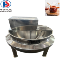 Huashang Custom RVS sausbereidingsmachine met hogesnelheidsmixer en stoomverwarming verticale mantelketel