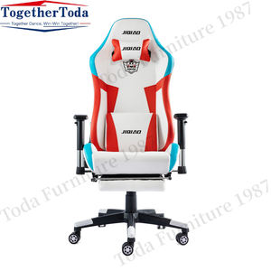 Chaise ajustable pour bureau d'hôtel, ordinateur en nylon, repose-pieds en cuir, fauteuil de course, fauteuil de jeu avec lumière bon marché - Product Image 5