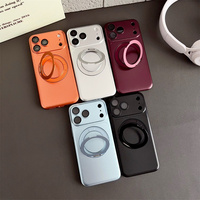 Étui de téléphone portable antichoc ultra-fin avec béquille magnétique rotative à 360° couleur originale pour iPhone 18 Pro Max 17 16 15 14 13