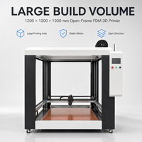 Imprimante 3D géante de 1,2 mètre, volume d'impression 1200x1200x1200 mm, grande plateforme chauffante, capacité de charge de 50 kg, usage industriel