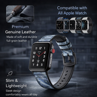 Nouveaux produits 2026 : Montre de luxe pour homme compatible Apple Watch Ultra 2, bracelets en cuir, vente flash pour bracelets Apple Watch
